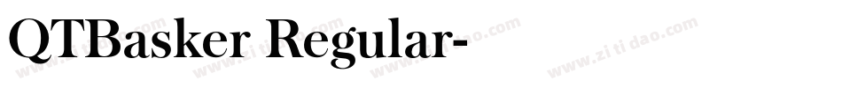 QTBasker Regular字体转换